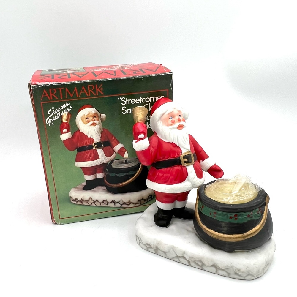 Vintage Artmark  Santa Candleholder